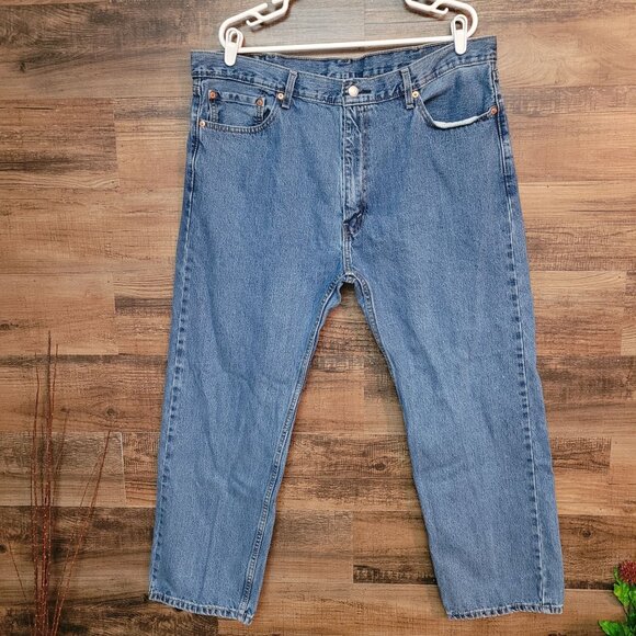 Levi's Jeans Mens 42x30 Measures 40x29 Straight 505 Medium Wash Cotton Denim